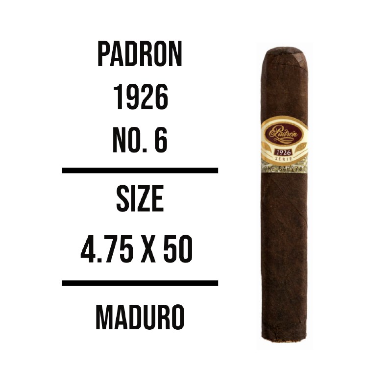 Padron 1926 No 6 Maduro S - Buy Premium Cigars Online From 2 Guys